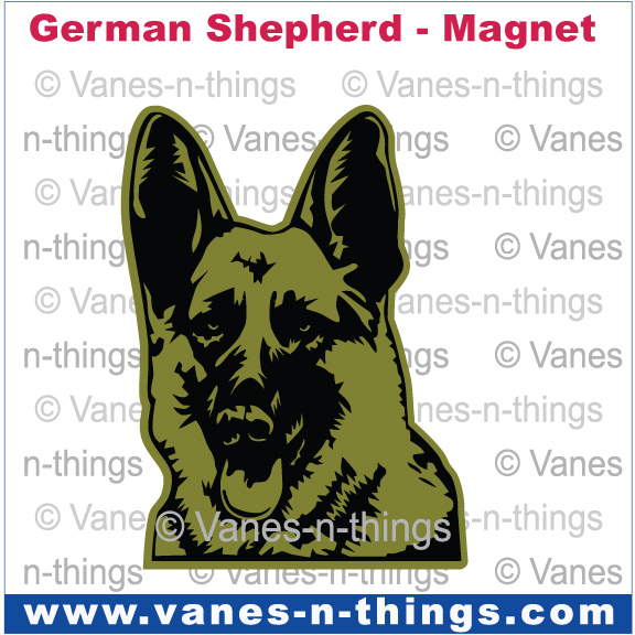 106 German Shepherd Magnet Decal