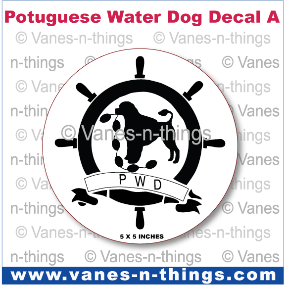 177 Portuguese Water Dog Decal A