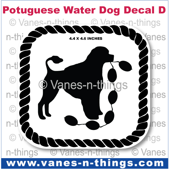 180 Portuguese Water Dog Decal D