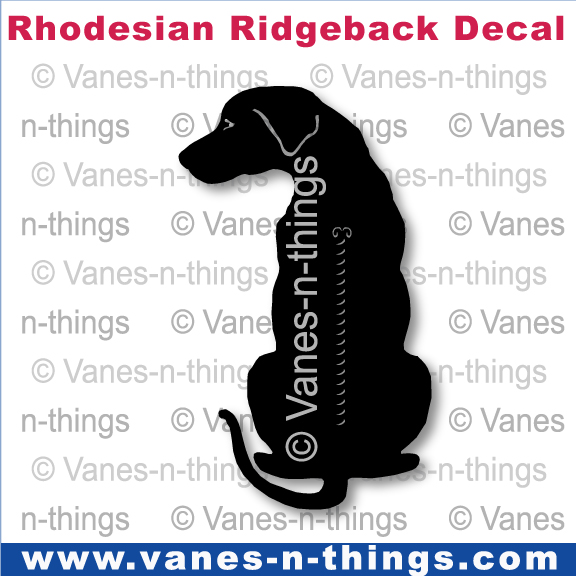 189 Rhodesian Ridgeback Magnet Decal