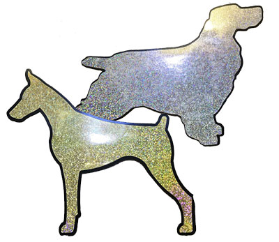 Sparkle Magnet Breed Silhouette for Car Doors (Two Colors) 