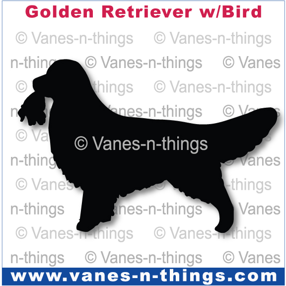 117 Golden Retriever w/Bird