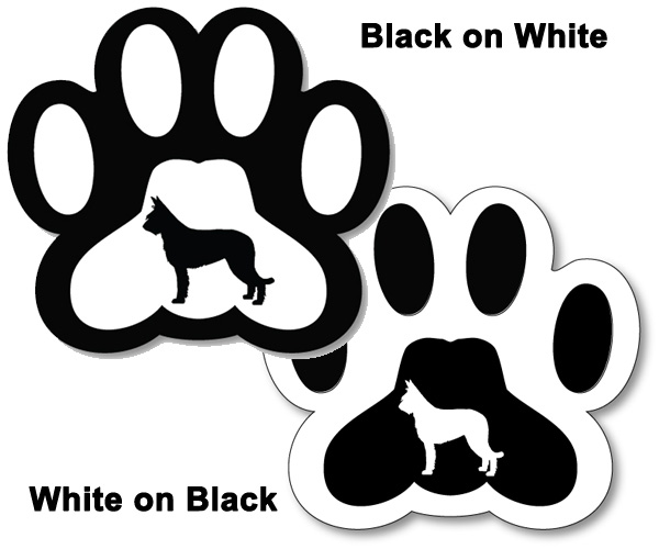 Magnet Paw with Breed 6 Inch