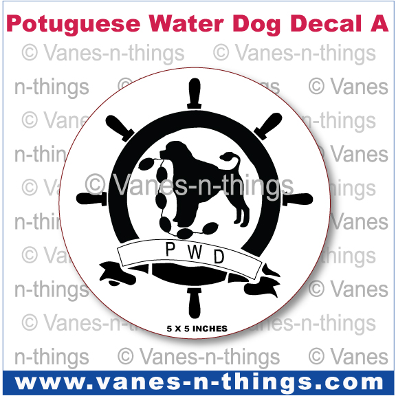 177 Portuguese Water Dog Decal A