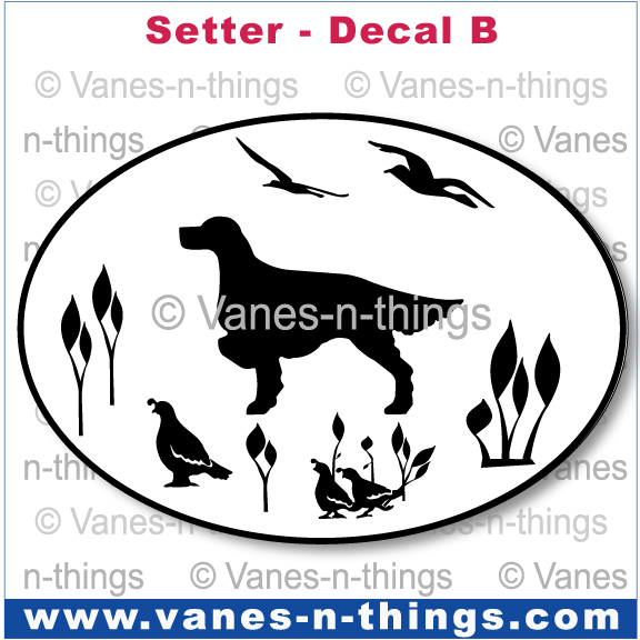 207 Setter Magnet Decal B