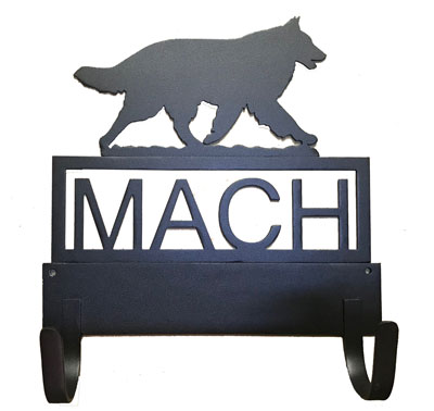 9.5 inch MACH Bar Holder with Silhouette or Agility Symbol