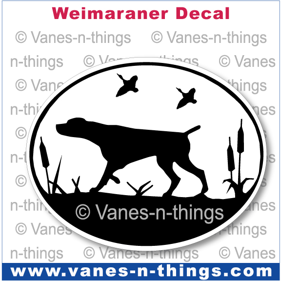 233 Weimaraner Decal