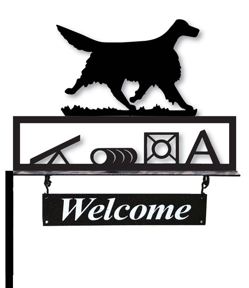 Welcome Sign with Agility/Obedience/flyball